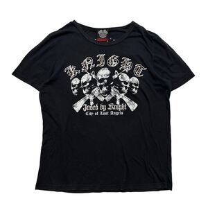 Jaded By Knight City of Lost Angels Graphic Short Sleeve T-Shirt Black XL